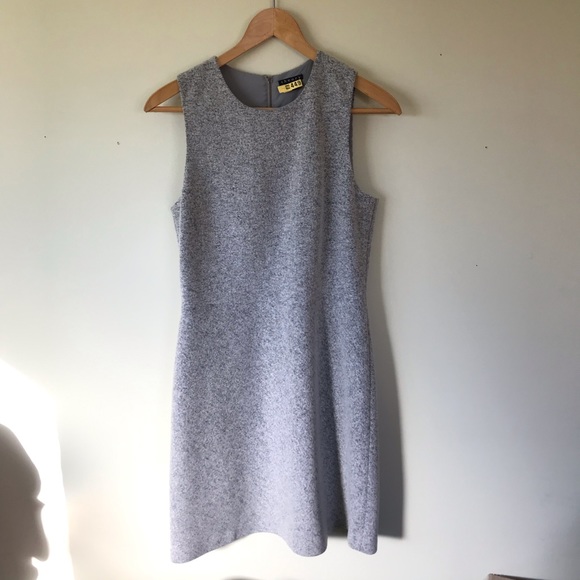 Theory Dresses & Skirts - Theory Light Gray Wool Sleeveless Dress